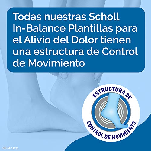 Scholl Plantilla In-Balance Para El Alivio Del Dolor De Talón Y Tobillo Adecuado para Fascitis Plantar- 1 Par (2uds) - Talla S (37-39,5)