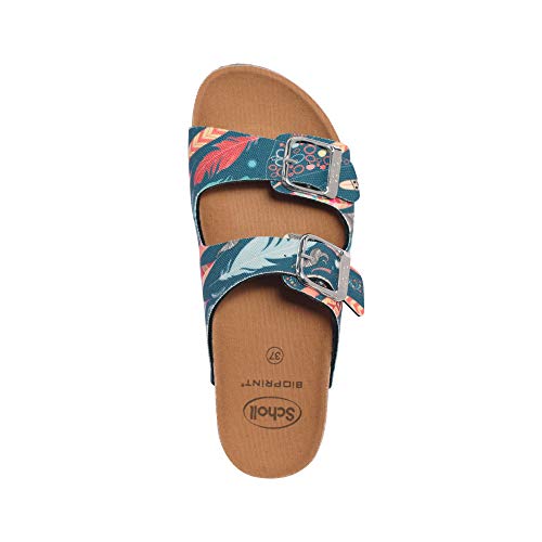 Scholl Sandalias Planas Greeny Mule Multicolor 37