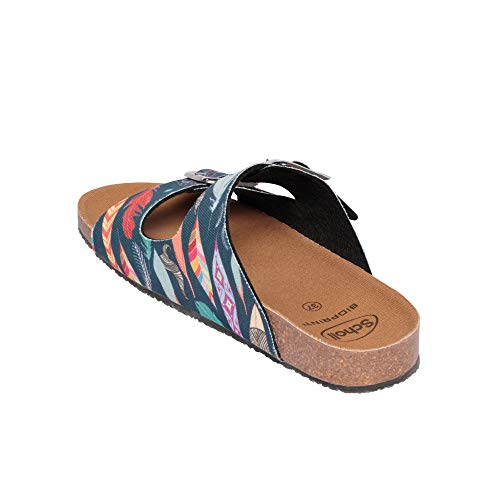 Scholl Sandalias Planas Greeny Mule Multicolor 37