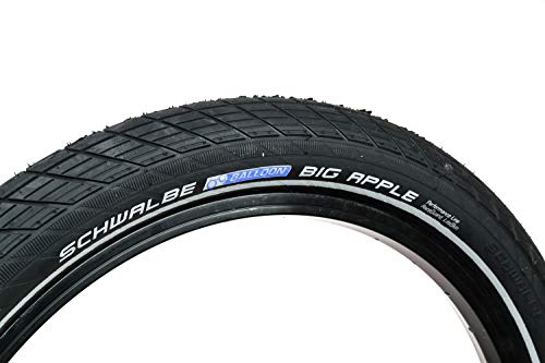 Schwalbe 11100303 Big Apple Perf, RaceGuard, Unisex-Adult, B/B-SK+RT, 20 x 2,15''/50,8 x 5,4 cm