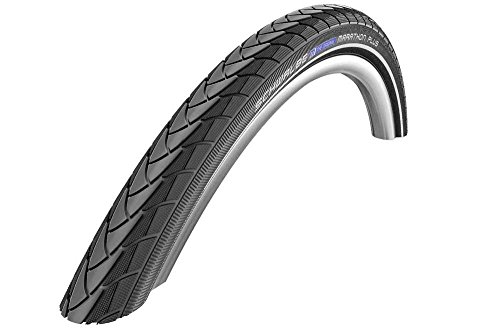 Schwalbe 11151348 Marathon Plus SmartGuard - Cubierta con bandas reflectantes para bicicletas (28x1.75 pulgadas, 700 x 45C)