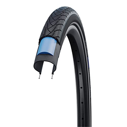 Schwalbe 11151348 Marathon Plus SmartGuard - Cubierta con bandas reflectantes para bicicletas (28x1.75 pulgadas, 700 x 45C)