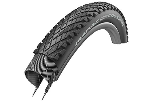 Schwalbe IMPAC CROSSPAC TwinSkin Neumático, Unisex, Negro, 47-406