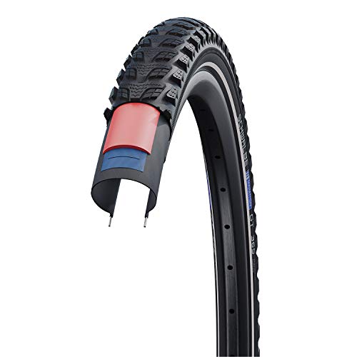Schwalbe Marathon GT 365 Rigide Neumáticos para Bicicleta, Unisex Adulto, Negro, 20"-40-406