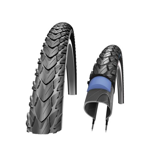 Schwalbe - Neumático para bicicletas de trekking (28") negro negro con rayas reflectantes Talla:50 - 559