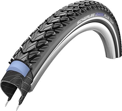 Schwalbe - Neumático para bicicletas de trekking (28") negro negro con rayas reflectantes Talla:50 - 559
