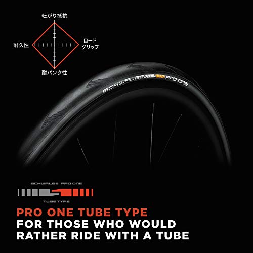 Schwalbe Pro One Pneumatico da Bici, Negro, Talla única