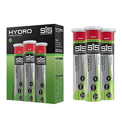 Science in Sport Go Hydro 3 x 20 tabletas de hidratación, bayas, paquete triple