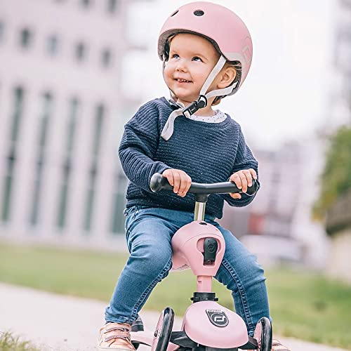 Scoot & Ride Kinder Fahrradhelm Casco de Bicicleta, Unisex Adulto, Rosa, 45 bis 51cm