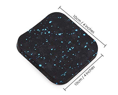 SCSpecial Tapete de cinta de correr 4 piezas de equipo de ejercicio esteras de goma que absorben los golpes para la protección de la alfombra o el piso