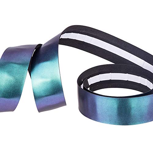 sdfpj Color profesional Ciclismo carretera bicicleta bar cinta EVA PU bicicleta manillar cinta suave anti-vibración Wrap Agarraderas cinta (color: camaleón)