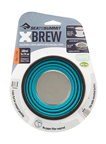 SEA TO SUMMIT X-Brew Coffee Dripper Taza Montañismo, Alpinismo y Trekking, Adultos Unisex, Azul, Talla Única