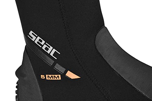 Seac Basic HD C/CERN. - Escarpín de Buceo, Unisex, Color Negro, Talla M