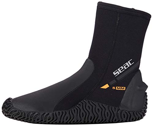 Seac Basic HD C/CERN. - Escarpín de Buceo, Unisex, Color Negro, Talla M