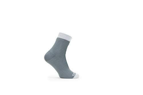 Seal Skinz Waterproof Warm Weather Ankle Length Sock Calcetines unisex para adultos, gris, L