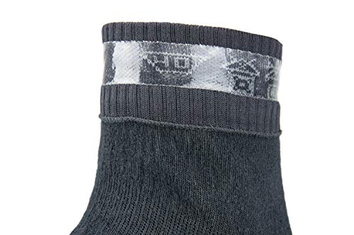 Seal Skinz Waterproof Warm Weather Ankle Length Sock with Hydrostop Calcetines, Unisex Adulto, Negro, M