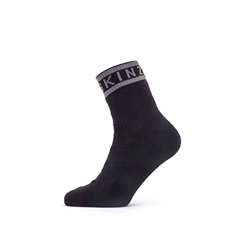 Seal Skinz Waterproof Warm Weather Ankle Length Sock with Hydrostop Calcetines, Unisex Adulto, Negro, M