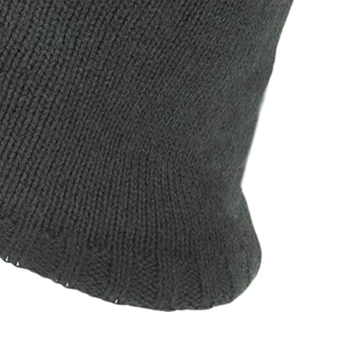 SEALSKINZ Waterproof Cold Weather Gorro de Punto, Unisex-Adult, Negro, Xxlarge