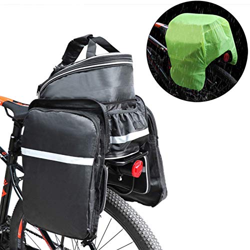 Selighting Bolsa Alforja Trasera Bicicleta Impermeable Bolso de Viaje Portátil Extensible Bolsa de Hombro para Ciclismo al Aire Libre 10L-25L