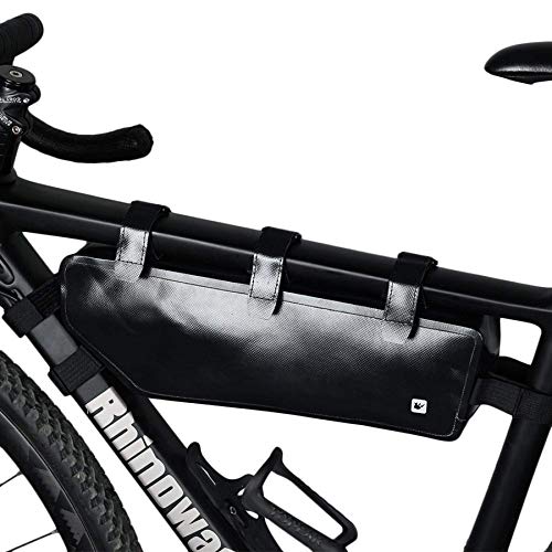 Selighting Bolsa Bicicleta Bolsa Triángulo Bici Impermeable Bolsa Tubo Bicicleta Bolsas Manillar de Bicicleta Montaña Triangular del Bolso de TopTube para Mountain Road MTB Bike (Negro)