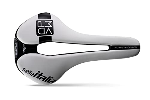 Selle Italia Flite Boost Kit Carbonio Superflow MVDP Edition Sillín: Blanco/Negro, L3