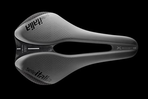 Selle Italia Novus Boost EVO TM Superflow X-Cross Sillín: Gris/Negro, L3