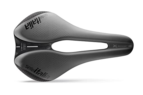 Selle Italia Novus Boost EVO TM Superflow X-Cross Sillín: Gris/Negro, L3