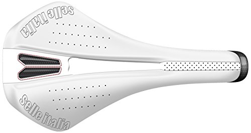 Selle Italia Novus Kit Carbonio Flow L2 Sillín, Hombre, Blanco, Talla Única