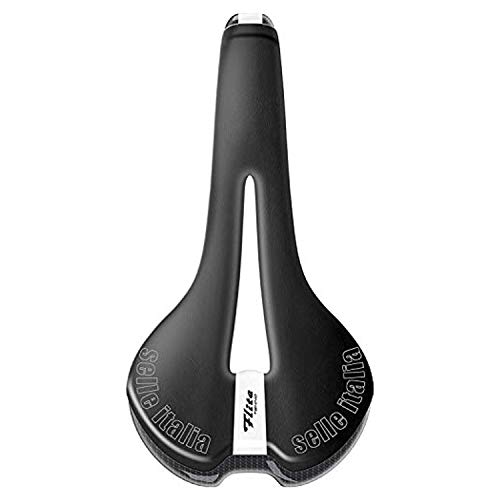 Selle Italia - Sillìn Bicicleta de Carretera FLITE Tekno Flow, Rail Carbon/Keramic Ø7x9, Sillìn Road Perfomance Full Carbon Ultra Ligero