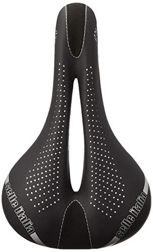 Selle Italia - Sillìn Bicicleta de Carretera Lady Gel Flow, Rail Manganese Tubo Ø7, Sillìn Road Gran Turismo Fibra-tek, Comfort Gel, Amortiguador