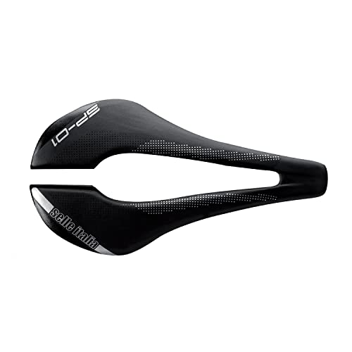 Selle Italia - Sillìn Bicicleta de Carretera SP-01 Boost TM Superflow, Rail Manganese Tubo Ø7, Sillìn Corto Road Perfomance Duro-tek, Comfort