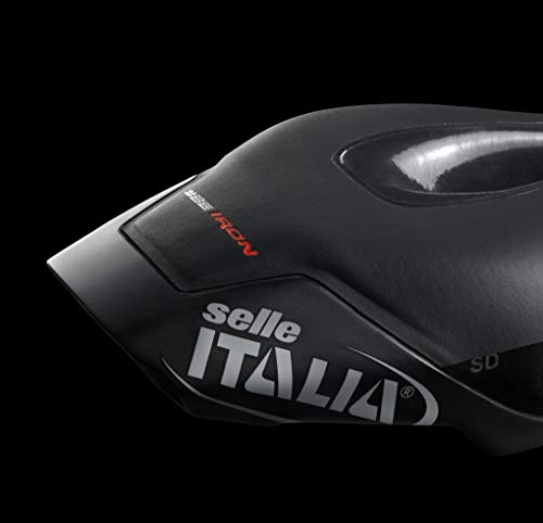 Selle Italia - Sillìn bicicleta Triathlon Iron EVO Kit Carbonio Superflow SD, Rail Carbon/Keramic Ø7x9, Sillìn Perfomance Fibra-Tek Ligero, Comfort, Antideslizante