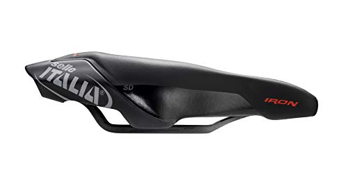 Selle Italia - Sillìn bicicleta Triathlon Iron EVO Kit Carbonio Superflow SD, Rail Carbon/Keramic Ø7x9, Sillìn Perfomance Fibra-Tek Ligero, Comfort, Antideslizante