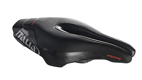 Selle Italia - Sillìn bicicleta Triathlon Iron EVO Kit Carbonio Superflow SD, Rail Carbon/Keramic Ø7x9, Sillìn Perfomance Fibra-Tek Ligero, Comfort, Antideslizante