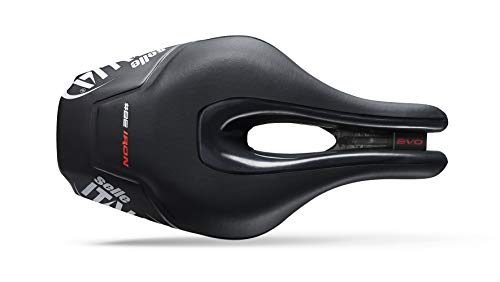 Selle Italia - Sillìn bicicleta Triathlon Iron EVO Kit Carbonio Superflow SD, Rail Carbon/Keramic Ø7x9, Sillìn Perfomance Fibra-Tek Ligero, Comfort, Antideslizante