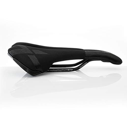 Selle Italia Sillín de Bicicleta eléctrica X-LR Superflow, Unisex, Color Negro/Plateado, L3