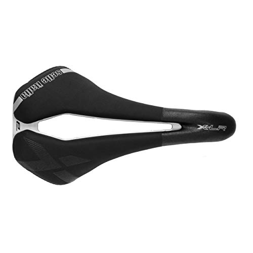 Selle Italia Sillín de Bicicleta eléctrica X-LR Superflow, Unisex, Color Negro/Plateado, L3