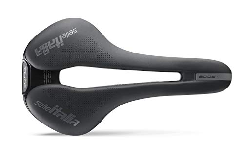 Selle Italia - Sillín Flite Boost Superflow TI 316 Tubo Ø7, Road, Performance, Fibra-tek, Sillín Corto, Comfort