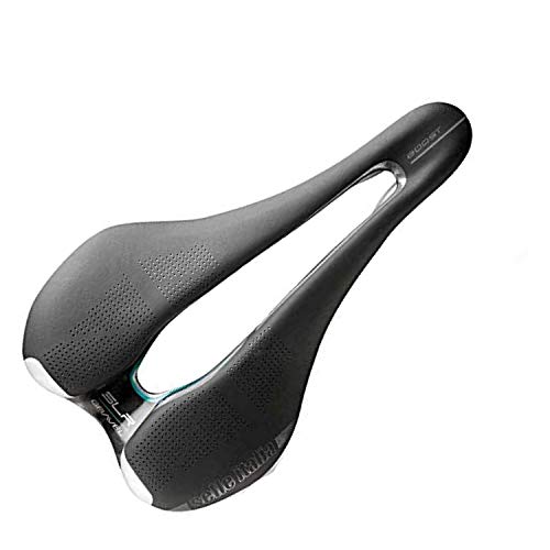 Selle Italia SLR Boost Gravel Superflow L Saddle, Black/Hi-Viz Sillìn Bicicleta de Carretera, Negro, L3, Unisex-Adult