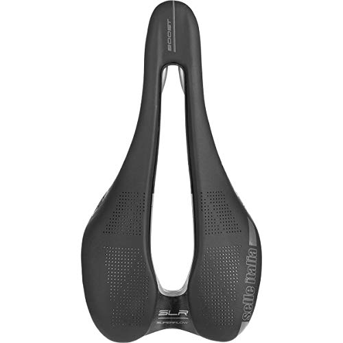 Selle Italia SLR Boost Superflow Ti Sillín, Unisex Adulto, Negro, S3