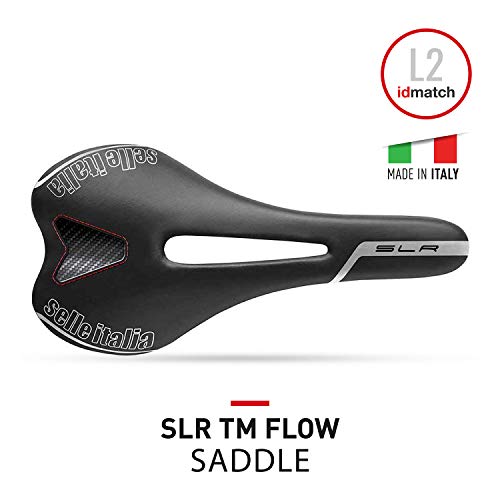 Selle Italia SLR TM Flow L2 Sillín, Negro, Talla Única