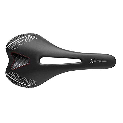 Selle Italia SLR X-Cross Flow S2 Sillín, Unisex Adulto, Negro, Talla Única