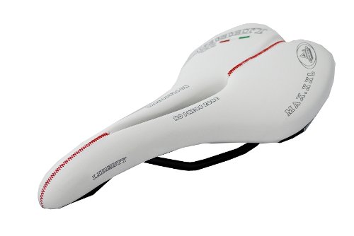 Selle Montegrappa LIBERTY XXL - Sillín de bicicleta (fabricado en Italia) blanco