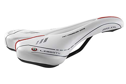 Selle Montegrappa LIBERTY XXL - Sillín de bicicleta (fabricado en Italia) blanco