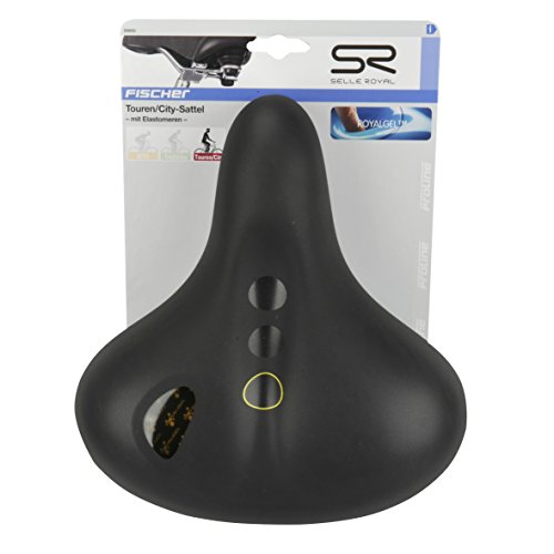 Selle Royal Adultos (Gel de elastómero Over Land – Sillín de Bicicleta, Color Negro, Talla única