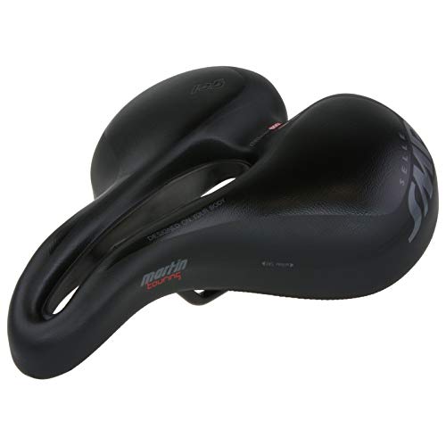 Selle SMP - Sillín de Bicicleta TRK Marting Touring, Color Negro