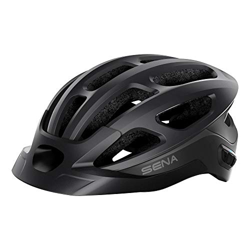 Sena R1 EVO Smart Helmet para Ciclismo (Negro Mate, Tallas M), Certificado CE