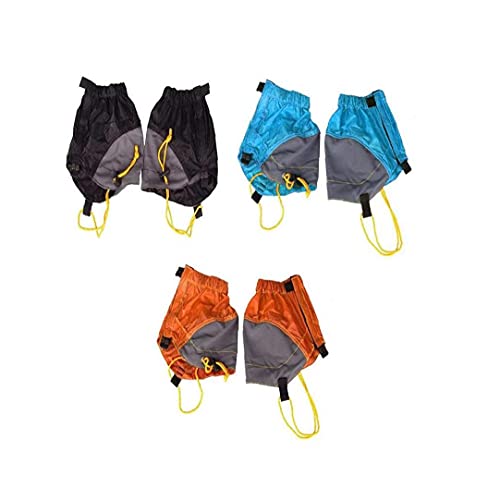 Senderismo Pierna Polaina Impermeable Trail Baja De La Pierna Ajustable del Tobillo Gator Polaina De La Nieve 1pair Naranja