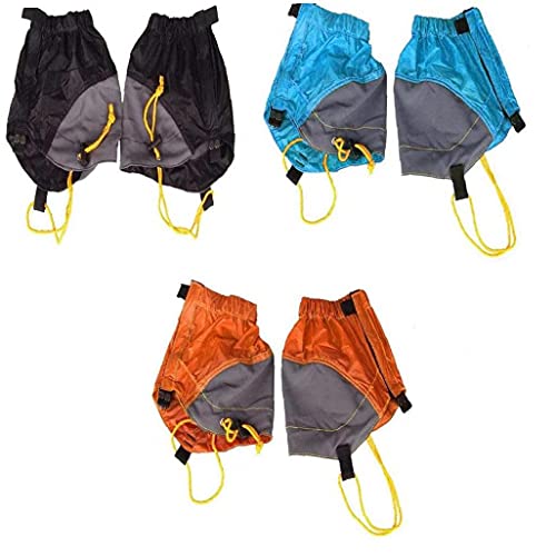 Senderismo Pierna Polaina Impermeable Trail Baja De La Pierna Ajustable del Tobillo Gator Polaina De La Nieve 1pair Naranja