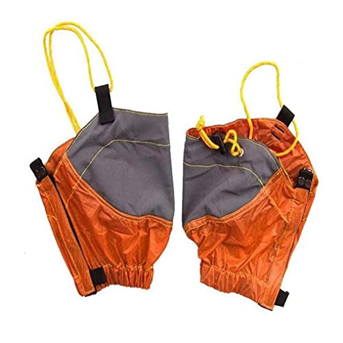 Senderismo Pierna Polaina Impermeable Trail Baja De La Pierna Ajustable del Tobillo Gator Polaina De La Nieve 1pair Naranja